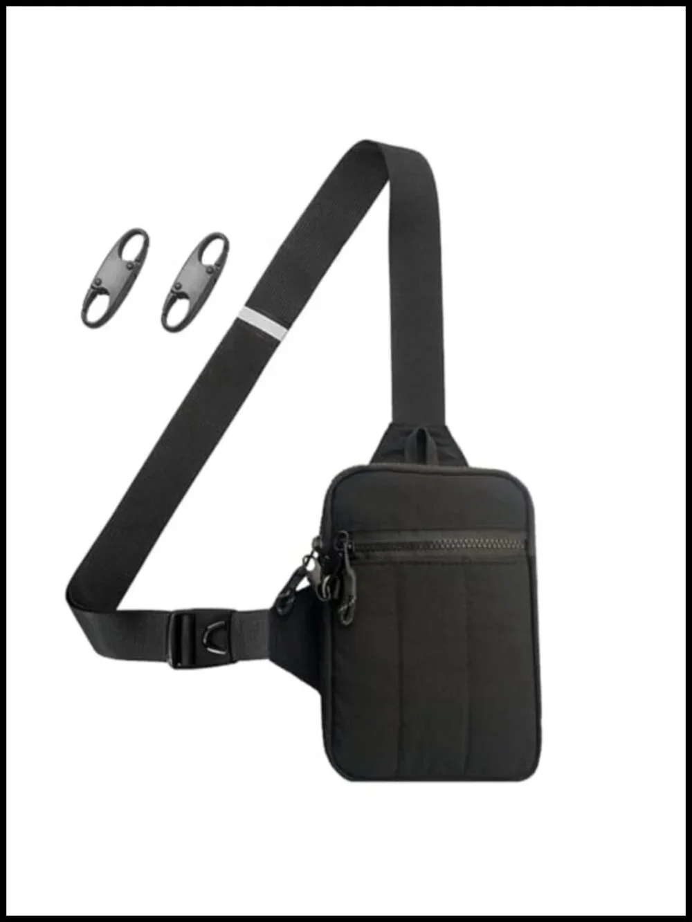 Nylon Anti Theft Sling Bag Crossbody Chest Pack Waterproof Lightweight Travel